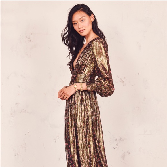 Loveshackfancy Cyrena Floral Maxi Dress Size 8 - Picture 2 of 6